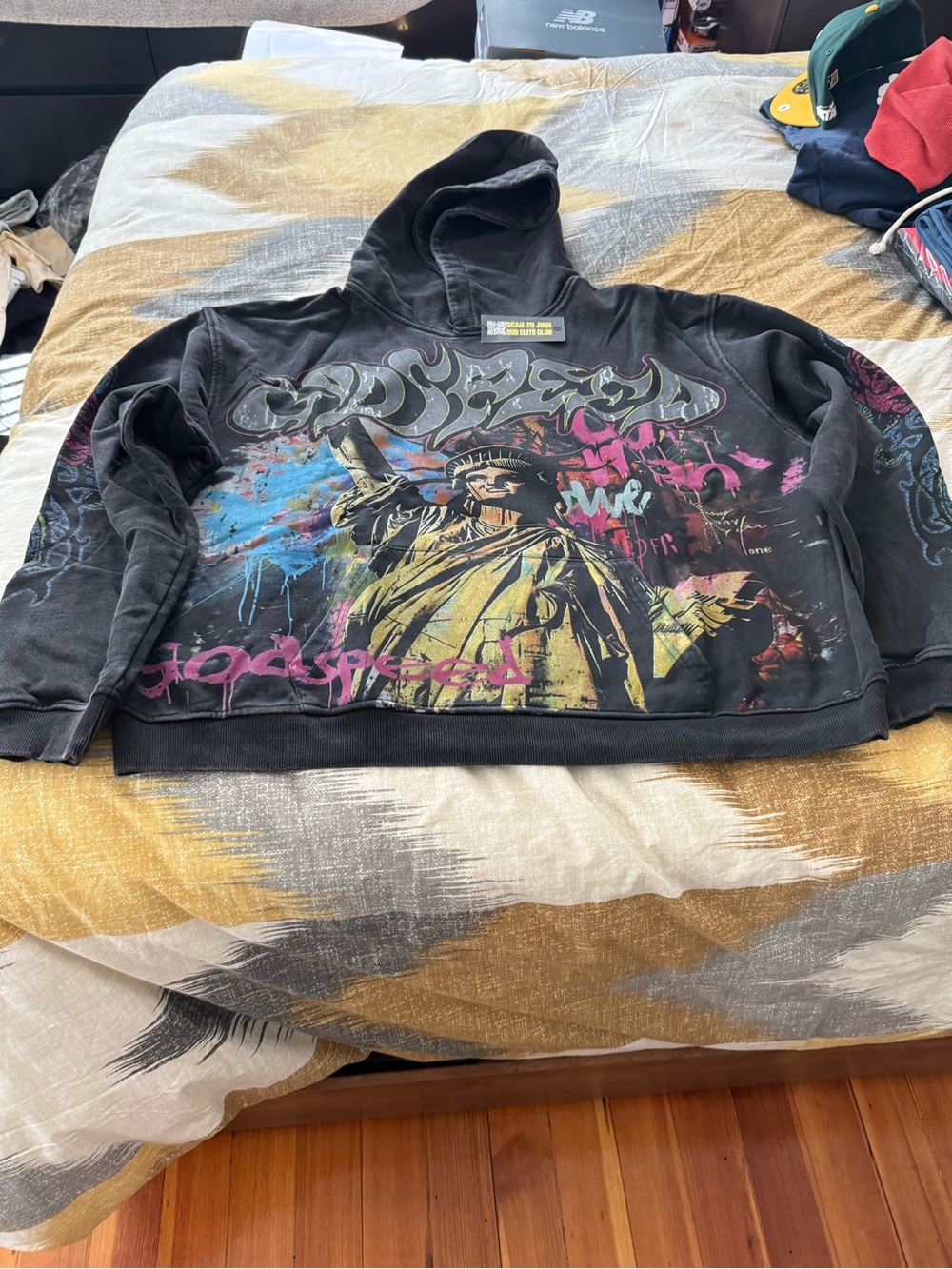 Godspeed Vandal Men’s Black Fleece Hoodie Size 2X